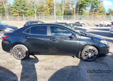 2015 Toyota Corolla S Plus из США, поврежденный, VIN 2T1BURHEXFC345097